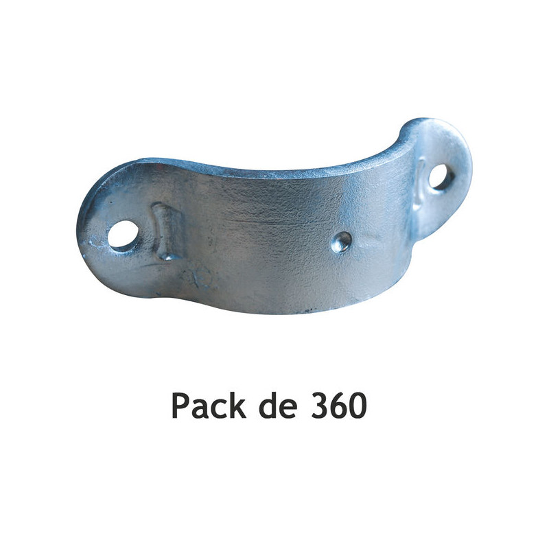 Bared 1/2 bracket for round Ø 102 mm posts - Pack of 360